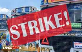 ඉතිහාසයේ වැඩිම ප්‍රතිශතයකින් ඉන්ධන මිල ඉහළ යෑමට විරෝදය පා පුද්ගලික බස්රථ 90%ක් ධාවනයෙන් ඉවත් වෙයි