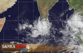 දැනට පවතින වැසි සහ සුළං තත්වයේ වැඩිවීමක්