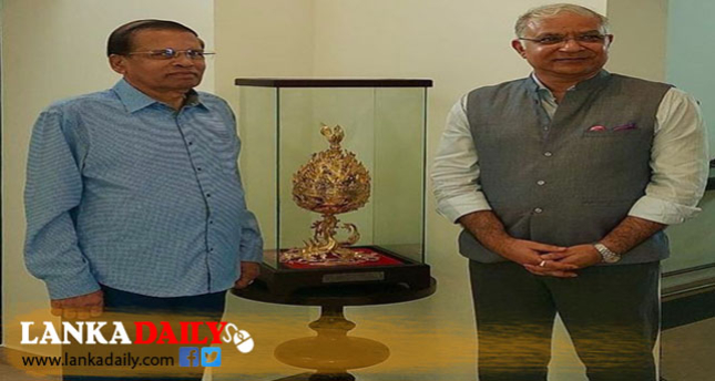 ශ්‍රී ලංකාවේ නව ඉන්දීය මහ කොමසාරිස්වරයා සහ හිටපු ජනපති මෛත්‍රී අතර හමුවක්